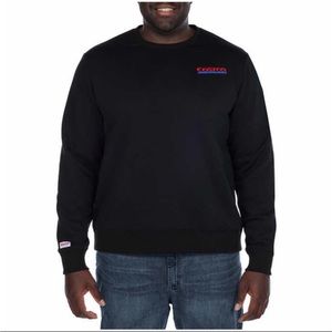 Costco Wholesale Men Logo Fleece Crewneck, Black (3XL)